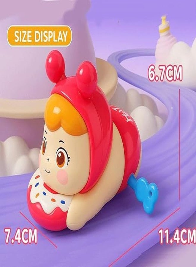 acrown Cute Animal Toys for Kids Sensory Worm Animal Wind up Colorful Toy Insect Figurines for Boys and Girls Multicolor (Hello Doll) - Image 2